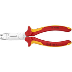 Knipex - Spelacavi Cromata, Isolati con Manici Rivestiti in Materiale Bicomponente, Collaudati Vde 165 Mm (Confezione Self-Service/Blister) 13 46 165