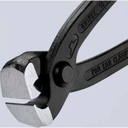 Knipex - Pinza per fascette ad orecchio, 220 mm, 10 98 I220 sb, confezione self-service/blister
