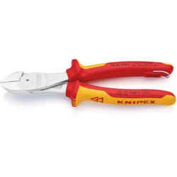 Knipex - 74 06 200 t Tronchese laterale per meccanica tipo forte isolante con manici rivestiti in materiali multicomponenti, collaudati vde con
