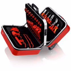 Knipex 98 99 15 cassetta per attrezzi Nero, Rosso Acrilonitrile butadiene stirene (ABS), Alluminio - Vista aggiuntiva 6