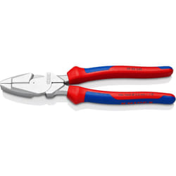Knipex - 09 05 240 Pinza universale tipo forte 'Lineman's Pliers' modello americano rivestiti in materiale bicomponente cromata 240 mm