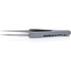 Knipex - 92 21 12 esd Pinzetta di precisione con impugnatura in gomma esd 112 mm