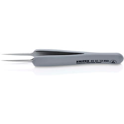 Knipex - 92 21 13 esd Pinzetta di precisione con impugnatura in gomma esd 112 mm