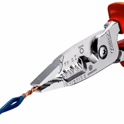 Knipex 13 76 200 ME pinza spellacavi Rosso, Acciaio inox, Giallo - Vista aggiuntiva 4
