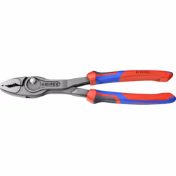 Dettagli tecnici Dimensione del prodotto, lunghezza 257 mm Pinza Knipex 82 02 250 TwinGrip ® frontale e laterale con impugnat ...