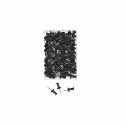 Wedo 54 201, Nero, Metallo, Plastica, Scatola, 23 mm, 100 pz