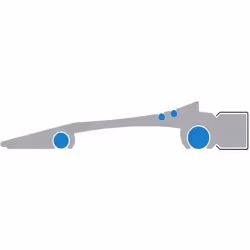Wedo 525450 righello 500 mm Alluminio Argento