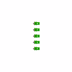 Wedo 79 95, 5 pz, Verde, Acciaio inox