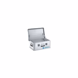 Contenitore per il trasporto in alluminio, capacità 42 l, lungh. x largh. x alt. interne 550 x 350 x 220 mm, in versione robu ...