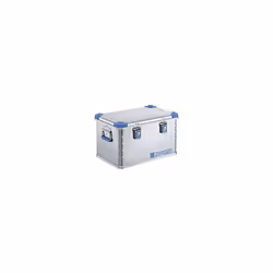 Contenitore universale in alluminio, capacità 60 l, dim. esterne lungh. x largh. x alt. 600 x 400 x 340 mm. Fornitura = monta ...