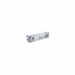 Contenitore universale in alluminio, capacità 63 l, dim. esterne lungh. x largh. x alt. 1200 x 300 x 250 mm. Fornitura = mont ...