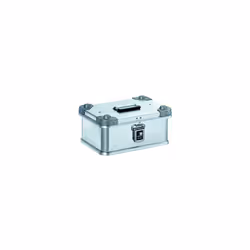Contenitore per il trasporto in alluminio, capacità 13 l, lungh. x largh. x alt. interne 350 x 250 x 150 mm, in versione robu ...