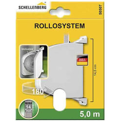 Schellenberg - Paletta esterna incernierata 28x159x120mm bianco girevole a 180º.