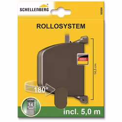 Paletta pieghevole per esterni 28x159x120mm marrone girevole a 180º con 5 metri di nastro adesivo