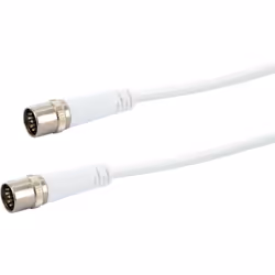 Schwaiger KDAK30 532 cavo coassiale 3 m F Bianco