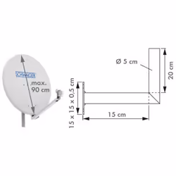 Schwaiger WAH1525 001 Argento Alluminio - Vista aggiuntiva 7