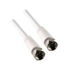 Schwaiger KVC299 052 cavo coassiale 10 m F Bianco
