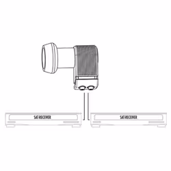 Schwaiger SPS6914R 531 convertitori abbassatore di frequenza Low Noise Block (LNB) Rosso