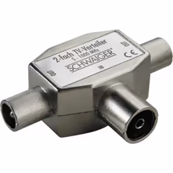 Schwaiger ASV42S 531, Splitter per cavo, 75 Ω, 5 - 1000 MHz, Argento, Metallo, 1 pz