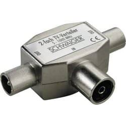 Schwaiger ASV42S 531 Splitter per cavo Argento