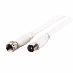 Schwaiger KVCKHQ183 532, 3 m, F, IEC, Bianco