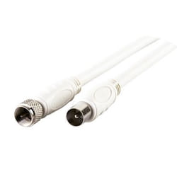 Schwaiger KVCKHQ183 532 cavo coassiale 3 m F IEC Bianco