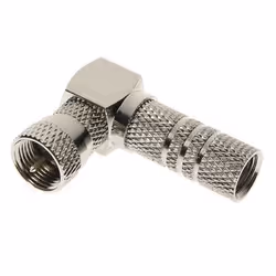 Schwaiger FSTWI7002 531, Tipo F, 90°, Argento, Metallo, 2 pz