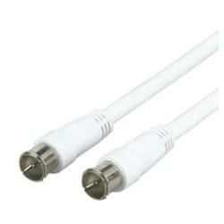 Schwaiger KVCQ30 532 cavo coassiale 3 m F Bianco