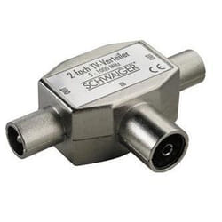 Schwaiger ASV42 531 cavo splitter o combinatori Splitter per cavo Argento