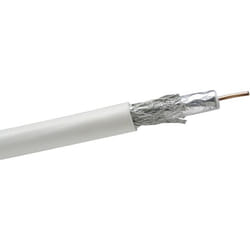 Schwaiger KOX810 012 cavo coassiale 10 m Bianco