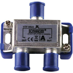 Schwaiger VTF8822 241 Splitter per cavo Argento