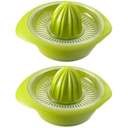 Westmark - 2 Spremiagrumi con Vaschetta, Diametro: 18,7 cm, Capacità: 0,5 litri, Plastica, Limetta, Verde mela, 309122EA