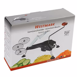 Westmark Schnitzel Mouli Grattugia girevole Nero, Rosso, Acciaio inox - Vista aggiuntiva 4