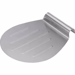 Descrizione Pratica pala per pizza e torte in acciaio inox per sollevare, trasportare e servire pizze, tarte flambée, pane, t ...