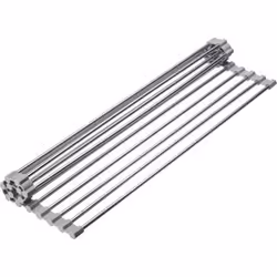 Westmark Home, Scolapiatti, Supporto, Da tavolo, Grigio, Acciaio inox, Silicio, Acciaio inox, Rettangolo
