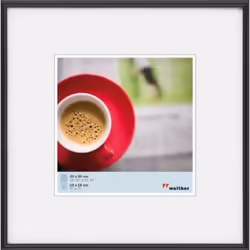 Walther Design KB440H, Cornice per foto singola, Nero, 40 x 40 cm