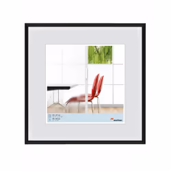 Walther Design KB660H, Cornice per foto singola, Plastica, Nero, Parete, 40 x 40 cm, Quadrato