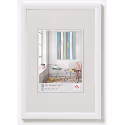 Walther Design KP030W, Cornice per foto singola, Plastica, Bianco, 13 x 18 cm, Rettangolare, 228 mm