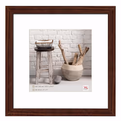 Walther Design HO440N, Cornice per foto singola, Legno, Marrone, 28 x 28 cm, Quadrato, 445 mm