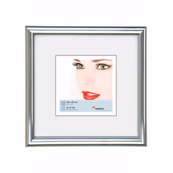 Walther Design KS220H, Cornice per foto singola, Plastica, Argento, 13 x 13 cm, Quadrato, 213 mm