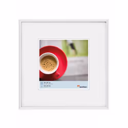 Walther Design KW330H, Cornice per foto singola, Plastica, Bianco, 18 x 18 cm, Rettangolare, 311 mm