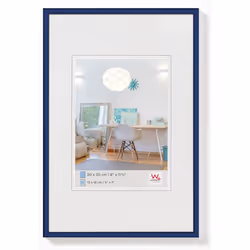 Walther Design KV080L, Cornice per foto singola, Plastica, Blu, Parete, 50 x 70 cm, Rettangolare