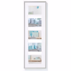 Walther Design KV515S, Cornice per foto multipla, Plastica, Argento, Parete, 10 x 15 cm, Rettangolare