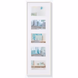 Walther Design KV515W, Cornice per foto multipla, Plastica, Bianco, Parete, 10 x 15 cm, Rettangolare