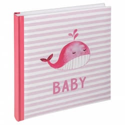 Walther Design UK-183-R album fotografico e portalistino Rosa 50 fogli 28 x 30,5 Rilegatura all'inglese