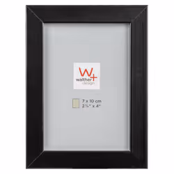 Walther Design BP710B, Cornice per foto singola, Legno, Nero, 3,5 x 4,5 cm, Rettangolare, 95 mm
