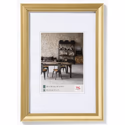 Walther Design JA030G, Cornice per foto singola, Polistirolo, Oro, 13 x 18 cm, Rettangolare, 240 mm