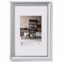 Walther Design JA040S, Cornice per foto singola, Polistirolo, Argento, 20 x 27 cm, Rettangolare, 340 mm