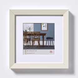 Walther Design EF330W, Cornice per foto singola, Legno, Bianco, 18 x 18 cm, Rettangolare, Germania