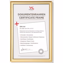 Walther Design KP130G, Cornice per foto singola, Oro, 13 x 18 cm, Rettangolare, Germania, 238 mm